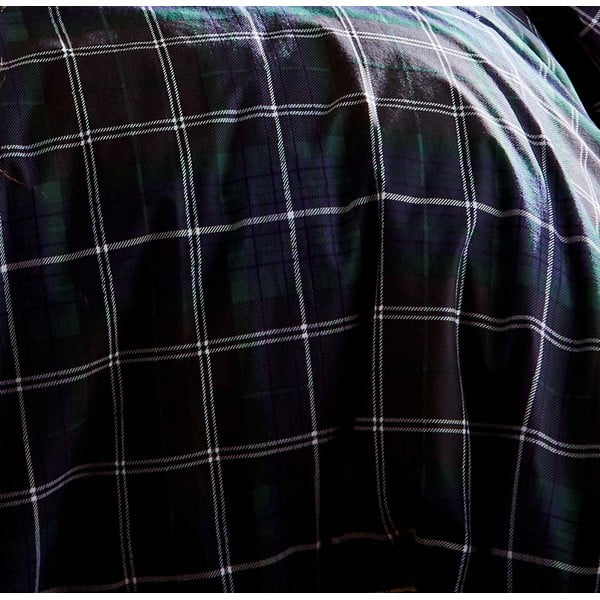 Tumesinine puuvillane voodipesu Brushed Tartan, 200 x 200 cm - Catherine Lansfield-image-3