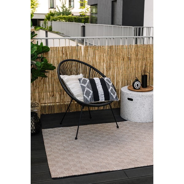 Kreemjas kahepoolne õuevaip taaskasutatud plastikust , 160 x 230 cm Solitaire - Green Decore-image-2