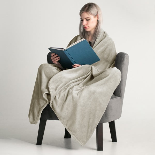 Kreemjas mikrokiudtekk , 200 x 220 cm Mic - DecoKing-image-1