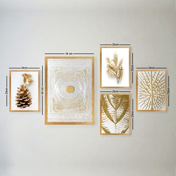 Maalid 5 tk komplektis 34x44 cm - Wallity-image-3