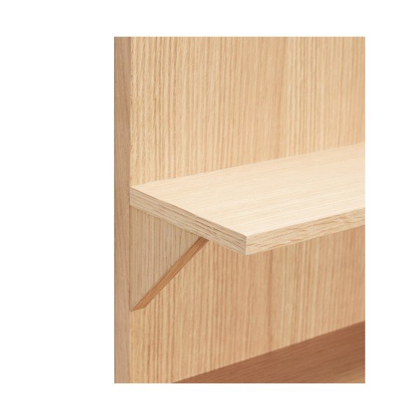 Tammepuidust riiul naturaalses värvitoonis 40 cm Straight - Hübsch-image-3