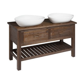 Pruun kuuse täispuidust ilma valamuta üksus  130x73 cm Brand – Sapho