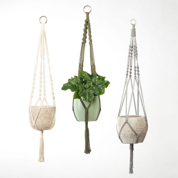 Tekstiil lillepoti riputi Makramee – Big pots-image-3