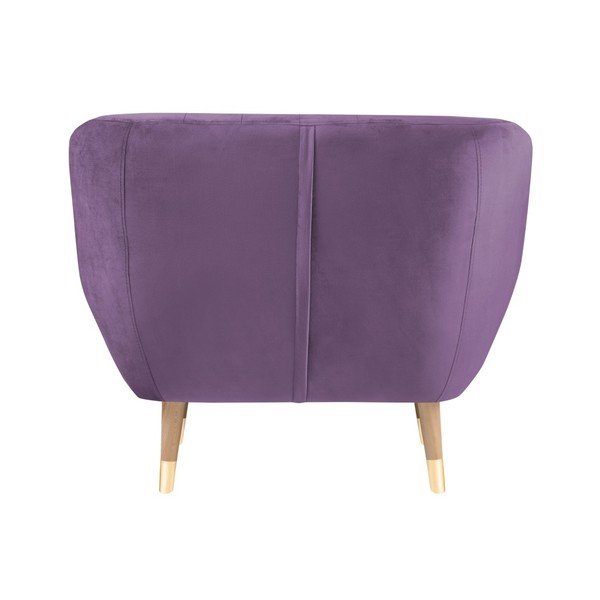 Lilla sametne tugitool Benito - Mazzini Sofas-image-4