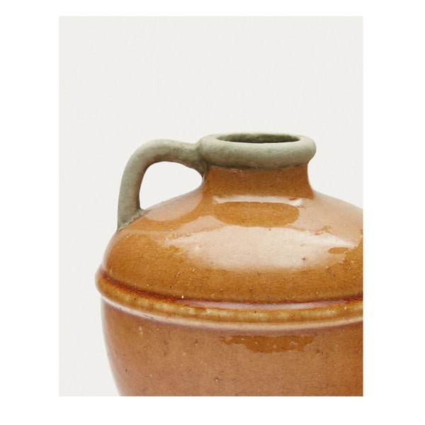 Pruun keraamiline vaas Tamariu - Kave Home-image-3