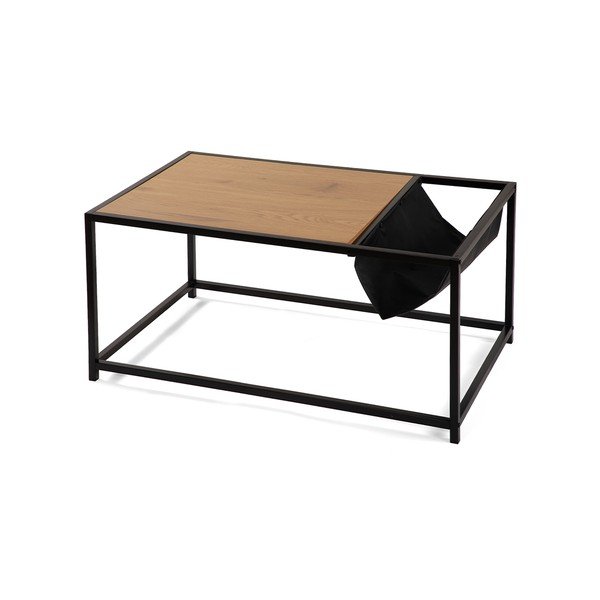 Must tammeimitatsiooniga diivanilaud 60x99 cm Bayen - Bonami Essentials-image-2