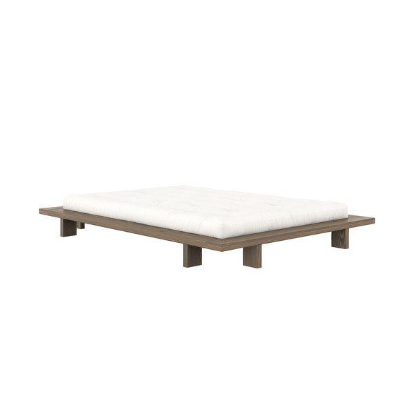 Pruunist männipuidust kaheinimesevoodi koos voodialusega 140x200 cm Japan – Karup Design-image-3
