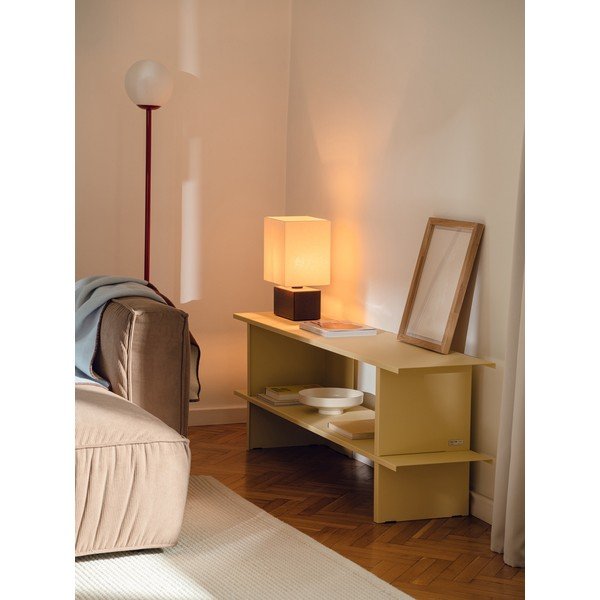 Kollane metallriiul 160x57x37 cm Hes - noo.ma-image-1