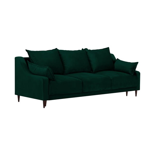 Tumeroheline sametist diivanvoodi koos panipaigaga , 215 cm Freesia - Mazzini Sofas-image-2
