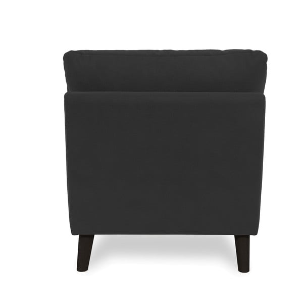 Antracitové křeslo s černými nohami Vivonita Bill-image-4