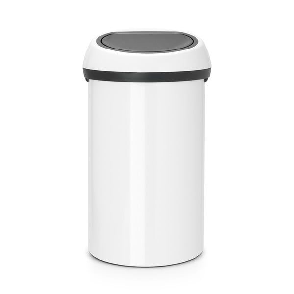 Valge terasest prügikast 60 l Touch Bin - Brabantia-image-2