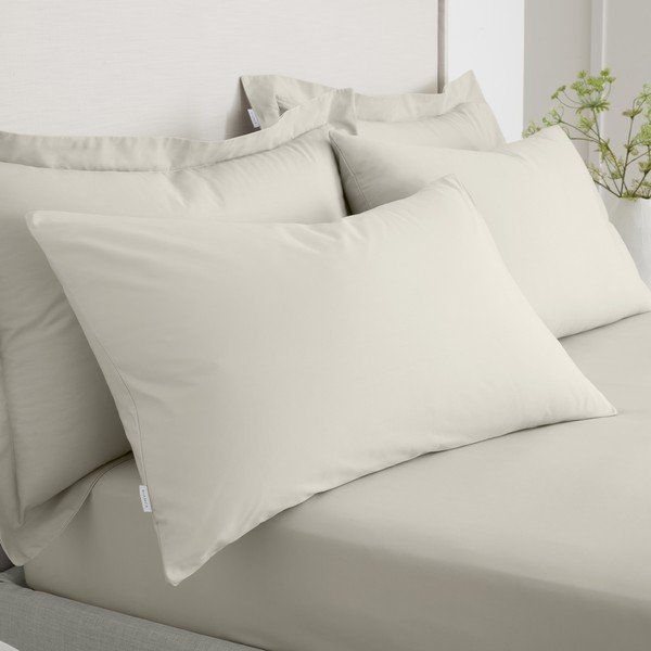 Perkal-puuvillased padjapüürid 2tk komplektis 50x75 cm Cotton Percale - Bianca-image-2