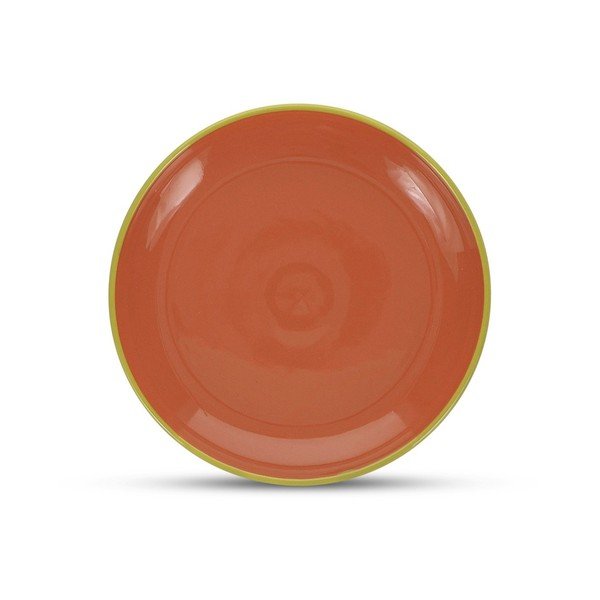Roheline/oranž keraamiline magustoidutaldrik ø 18 cm Duo - ONA