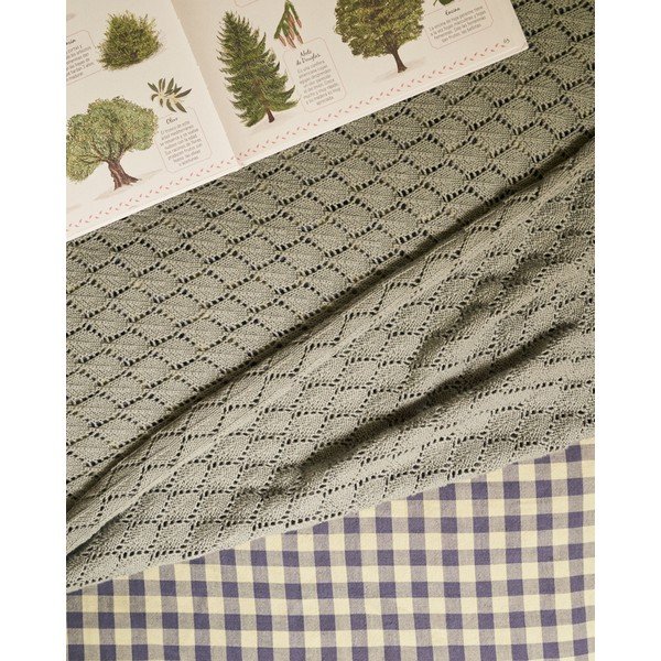 Sinine puuvillane silmkoeline beebitekk 70x100 cm Ria - Kave Home-image-2