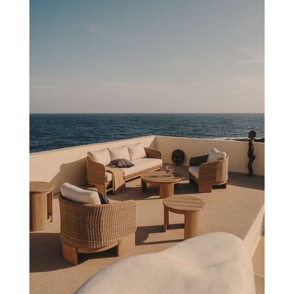 Beež kunstlikust rotangist aiadiivan Xoriguer - Kave Home-image-4