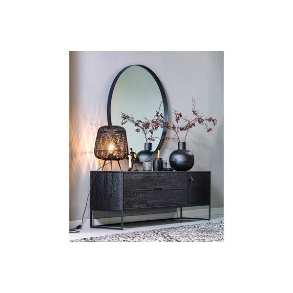 Musta dekoratsiooniga metallist vaas Pixie - WOOOD-image-3