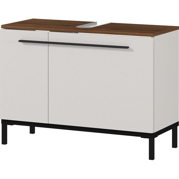 Halli ja beeži värvi kapi all pähklipuust 80x59 cm Yonkers - Germania-image-1