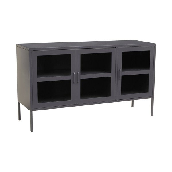 Hall terasest vitriinkapp 140x80x45 cm Acier - Premier Housewares