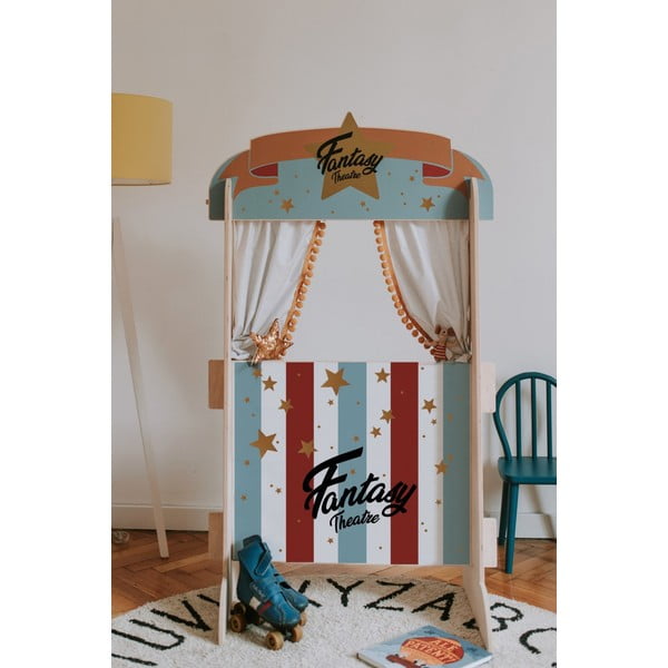 Klassikaline Retro puidust laste nukuteater - Dekornik-image-1