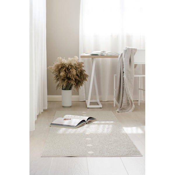 Beež-kreem sise/välisvaip 70x60 cm Peg Linen Vanilla – Pappelina-image-1