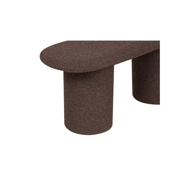 Pruun polsterdatud pink buklee kangast Rull - noo.ma-image-2