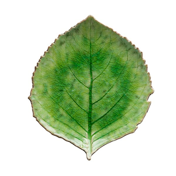 Roheline keraamiline taldrik , 19 x 22 cm Riviera - Costa Nova