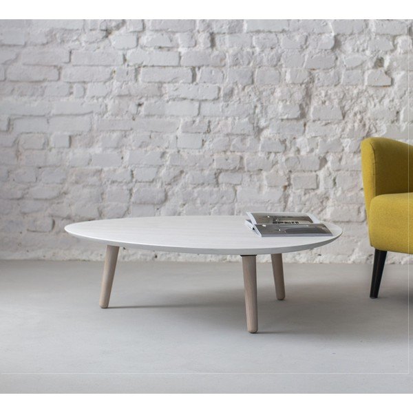 Valge saarepuust kohvilaud Contrast Pick - Ragaba-image-1