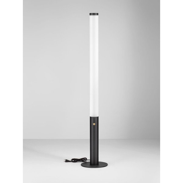 Mattmust terasest hämardatav LED-põrandalamp akrüülklaasist varjuga (kõrgus 141 cm) Glaze - Nova Luce-image-4