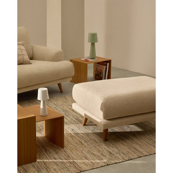 Beež šenillist jalatugi Karin - Kave Home-image-1