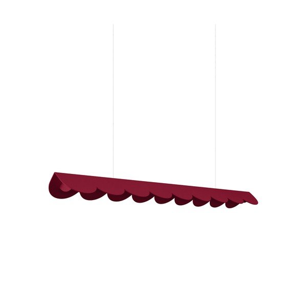 Burgundia värvi alumiiniumist LED-rippvalgusti BISCUIT - Thoro
