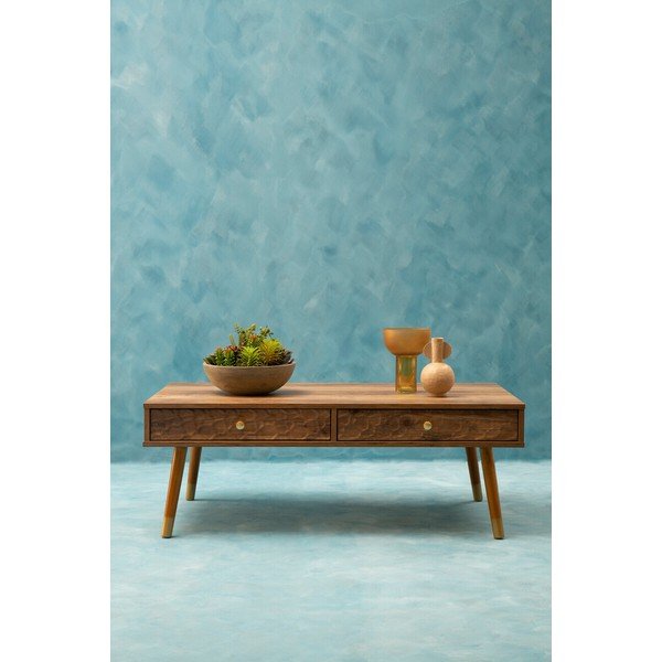 Tume naturaalses värvitoonis kohvilaud 59x110 cm Frida - Premier Housewares-image-2