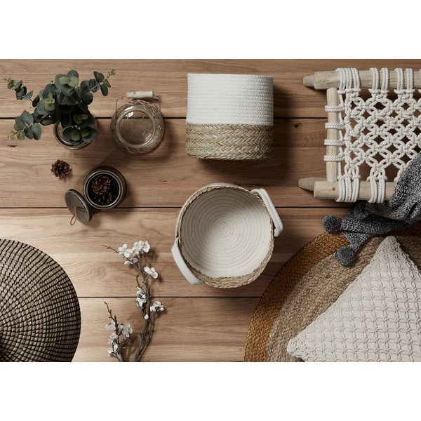 Puuvillasest köiest istmega teakist jalatugi Eclipse - Kave Home-image-3