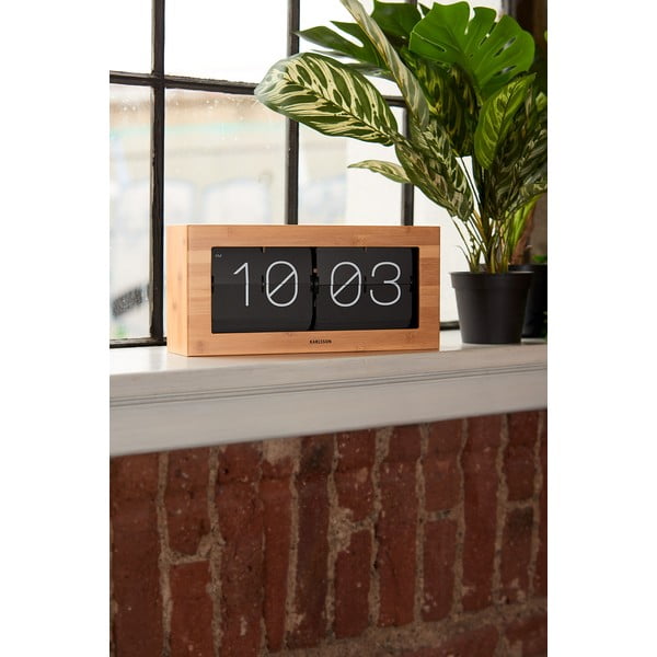 Puidust klappkell, 37 x 17,5 cm Boxed Flip - Karlsson-image-3