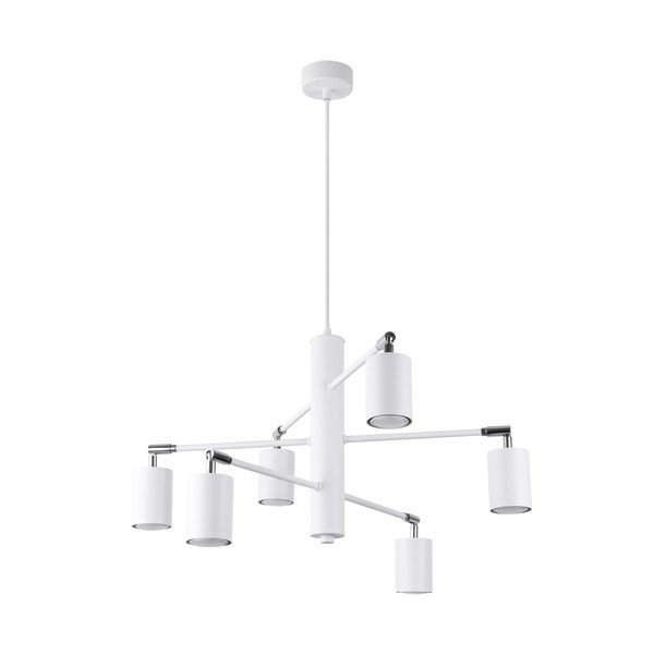 Valge metallist rippvalgusti Virta - Sollux