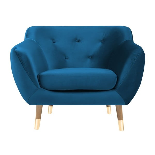 Modré křeslo Mazzini Sofas Amelie