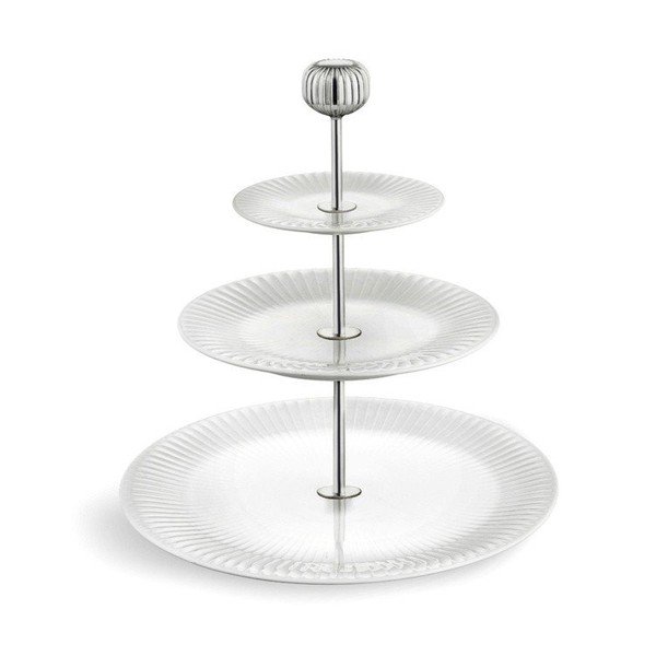 Hammershoi Etageri kolmekorruseline valge portselanist etageri, ⌀ 28 cm Hammershøi - Kähler Design