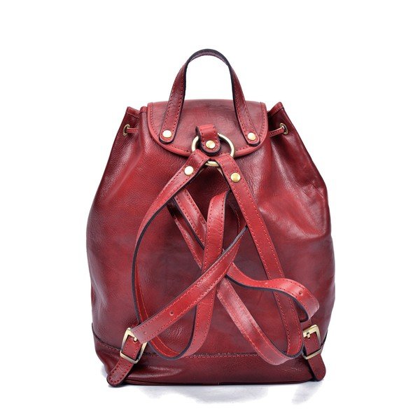 Punane nahast seljakott Cindy - Sofia Cardoni-image-1