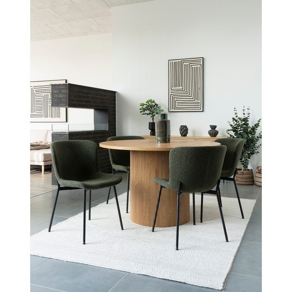 Tumerohelised söögitoolid 2tk komplektis Maceda - House Nordic-image-2