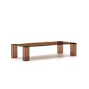 Pruun klaasist diivanilaud 60x140 cm Adularia - Kave Home