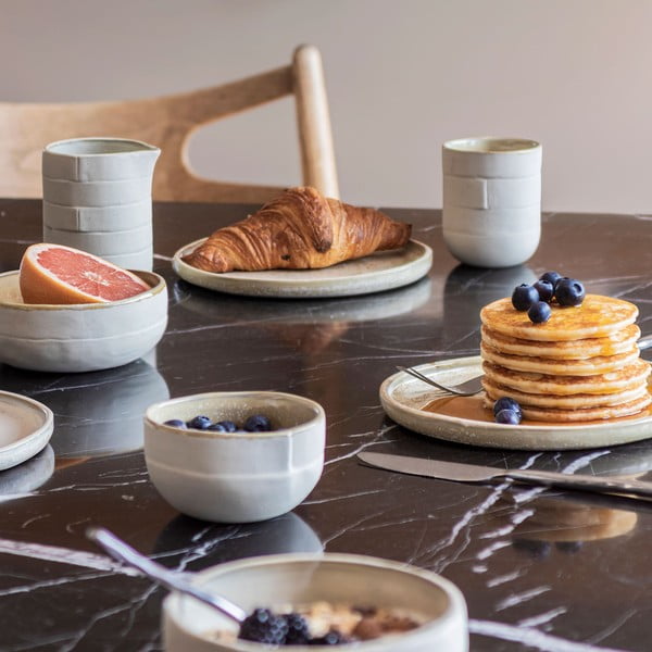 Valged tassid 2 tk komplektis kivist 0,3 l Sand Grain - Mette Ditmer Denmark-image-4