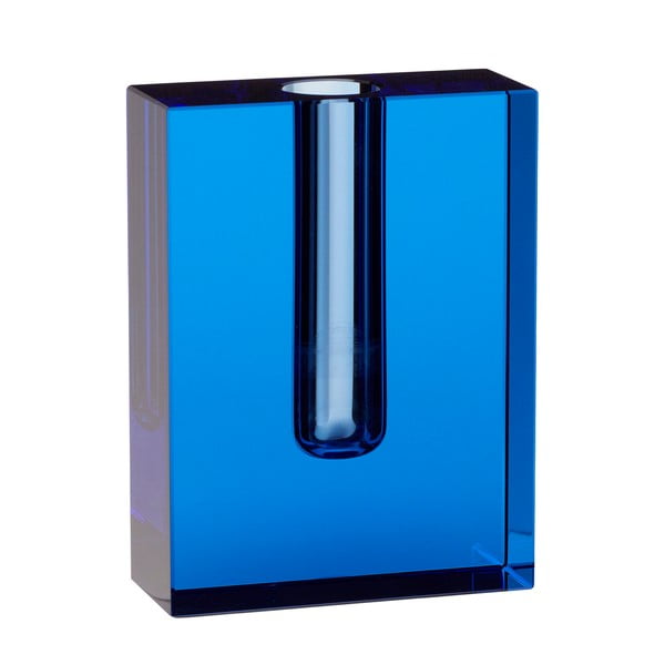 Sinine klaasvaas Sena, kõrgus 12 cm - Hübsch