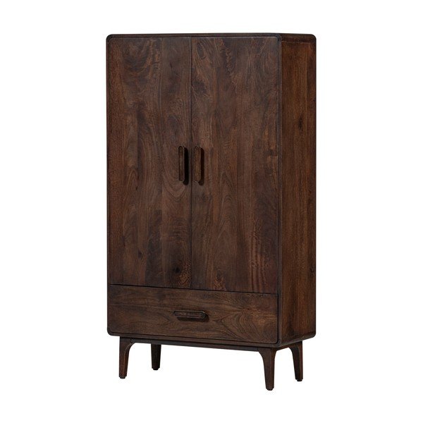 Mangopuidust kapp tumedas naturaalses värvitoonis 85x150x35 cm Liya - WOOOD