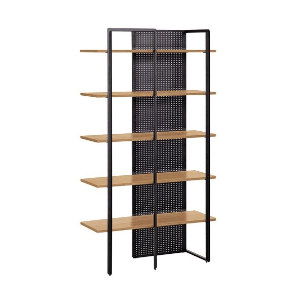 Must raamaturiiul tammepuidust 100x180 cm Nadyria - Kave Home-image-2