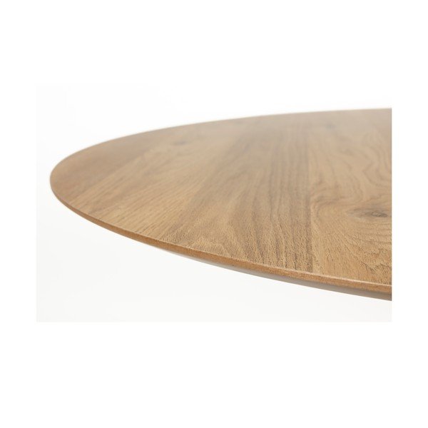 Ümmargune söögilaud tammepuust pealispinnaga, ø 110 cm Steven - White Label-image-3