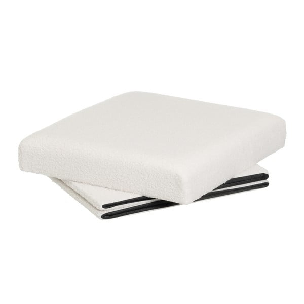 Valge bukleekangast tumba Ecru - Casa Selección-image-2