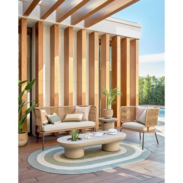 Aia betoonist nõupidamislaud Taimi, 140 x 60 cm - Kave Home-image-3