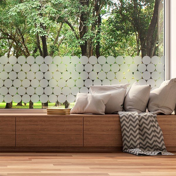 50-st matist kleebisest koosnev komplekt klaasile Circle - Ambiance-image-1