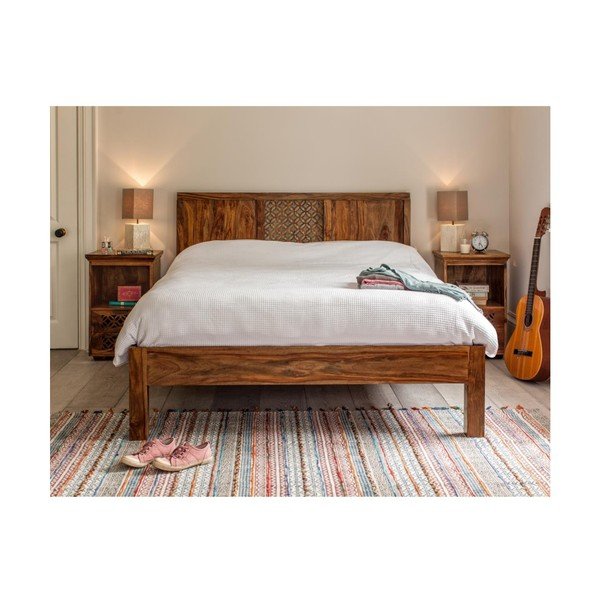 Postel z masivního palisandrového dřeva Massive Home Rosie, 160 x 200 cm-image-1