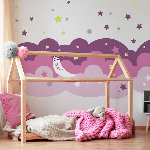 Seinakleebis Skandinaavia pilved tähistaevas - Ambiance-image-1