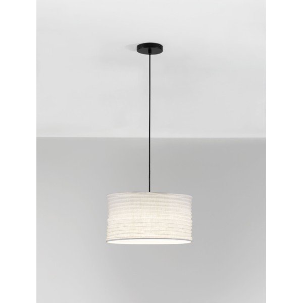 Valge linane ripplamp ø 38 cm Linnet - Nova Luce-image-2